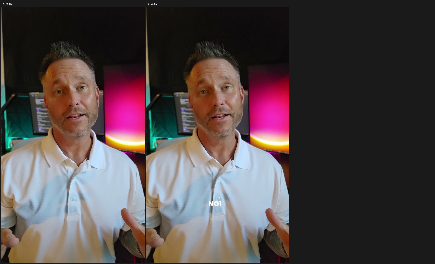 Clip wipe caption style