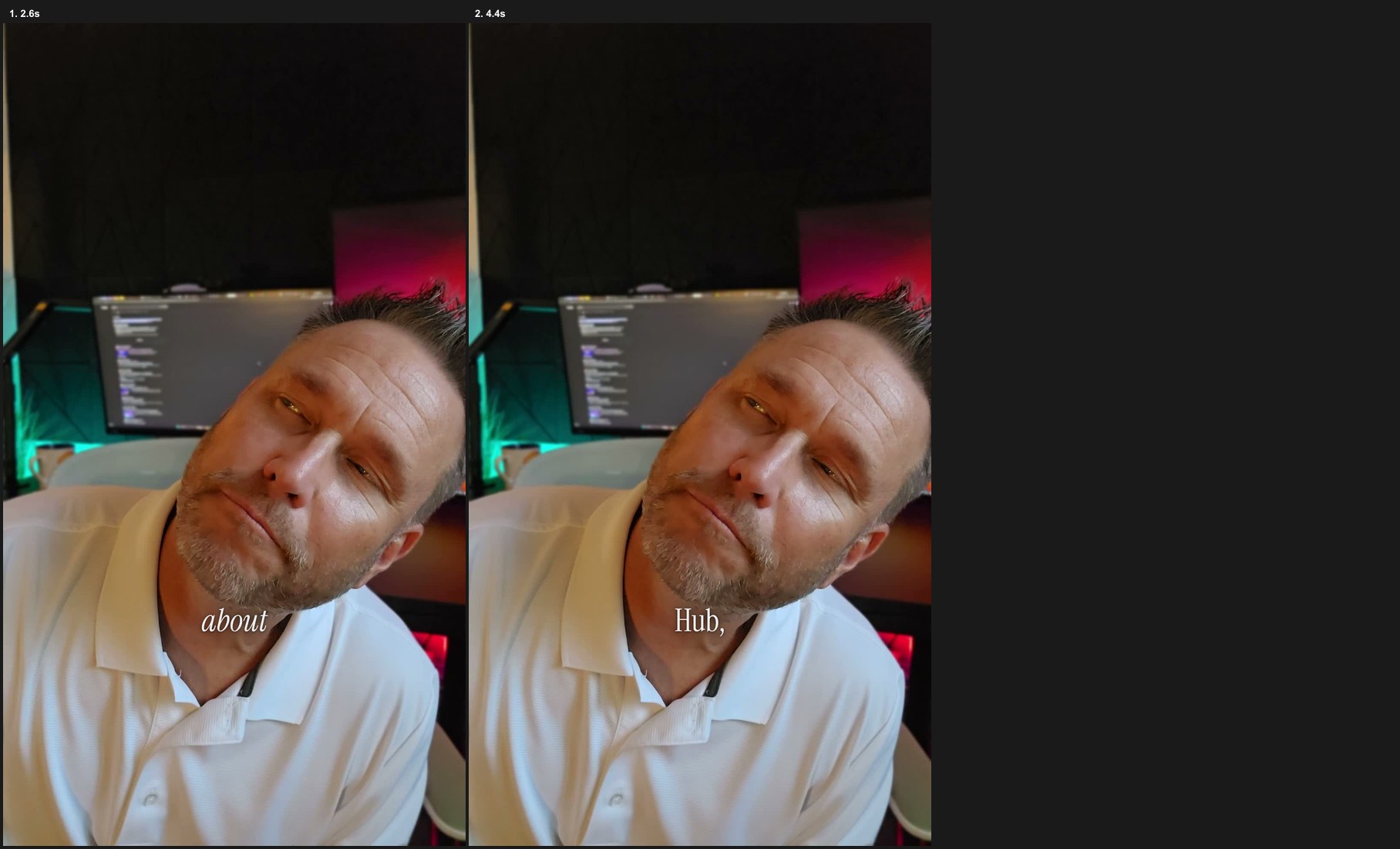 Parallax layers caption style