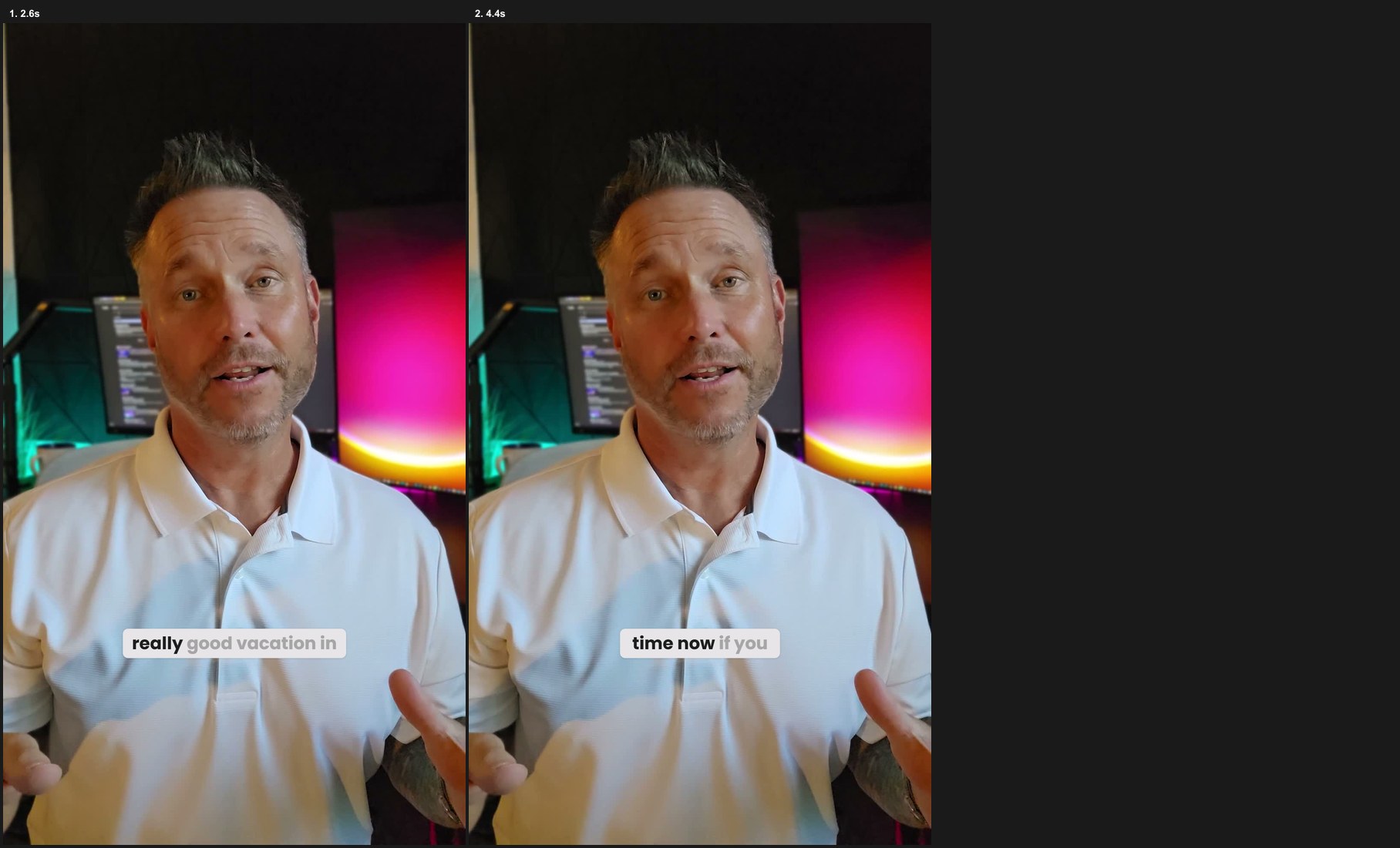 Pill karaoke caption style