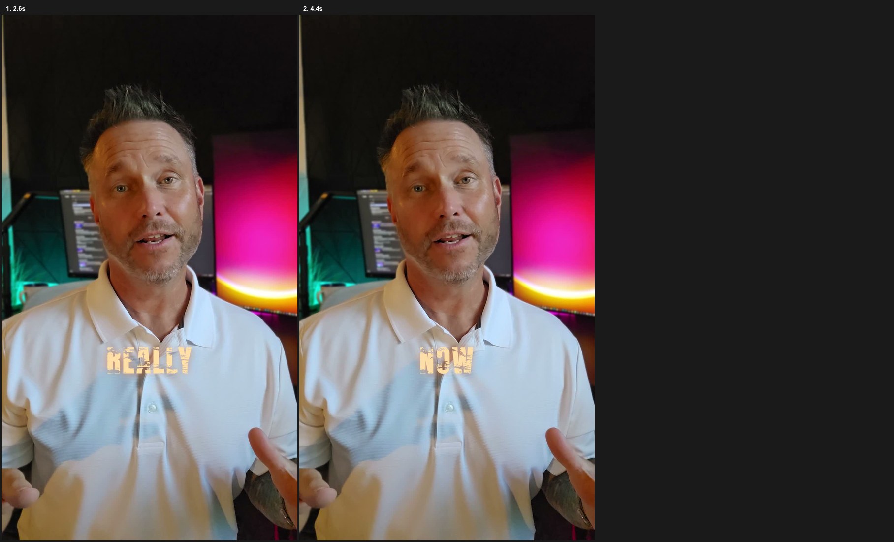 Texture caption style